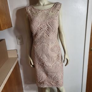 Jenny Yoo Collection Womens Pink Embroidered Sequin Dress Sz 16